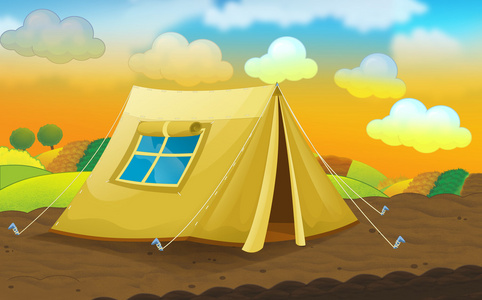 五颜六色的帐篷图片