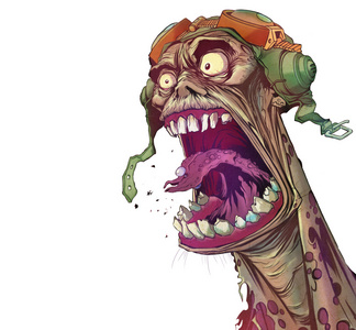 僵尸卡通摄影图