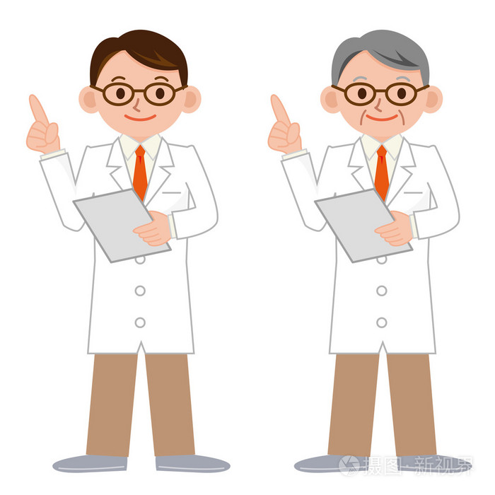 聪明穿白大褂的医生