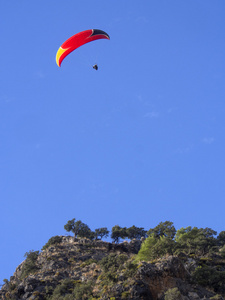 旅游玩滑翔伞图片