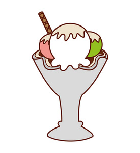 冰淇淋杯图标图片-冰淇淋杯图标素材-冰淇淋杯图标插画-摄图新视界