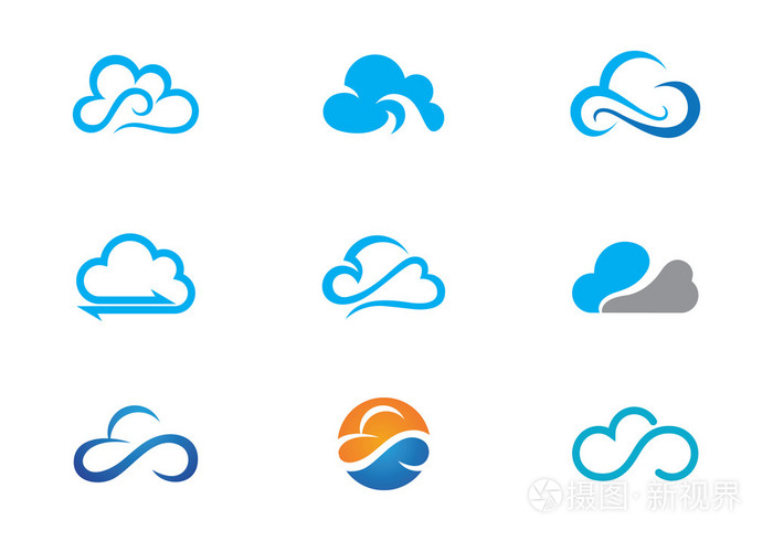 云的标志模板