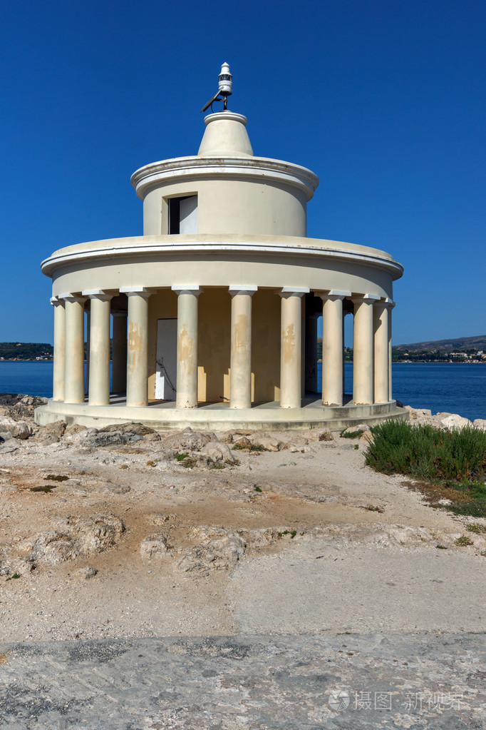 令人惊异的海景的灯塔在argostoli 凯圣西奥多 照片 正版商用图片1q986z 摄图新视界
