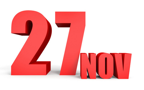 11 月25 日 白色背景上的文本照片 正版商用图片1q9i8r 摄图新视界