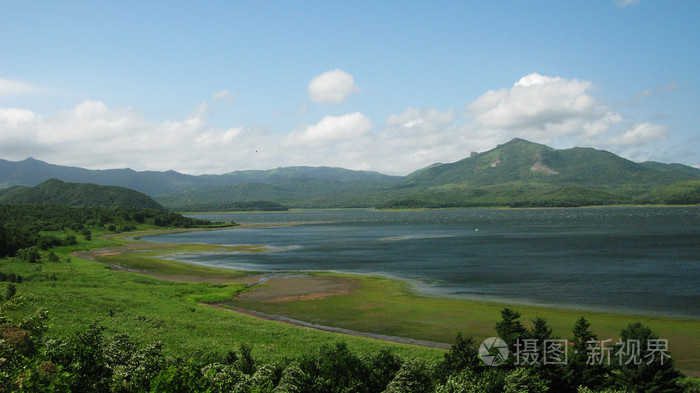 Ptichye 湖，萨哈林岛