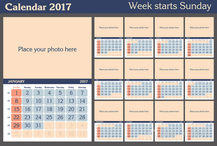 周从星期日开始