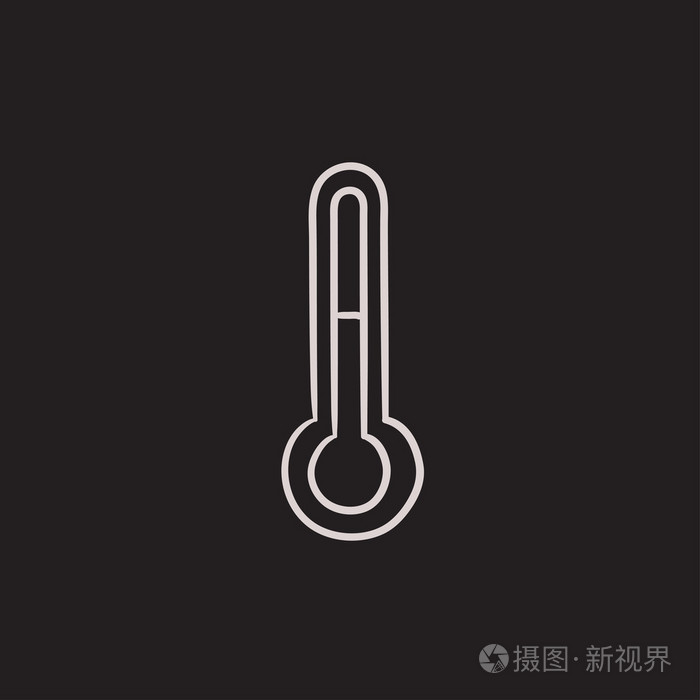 温度计素描图标