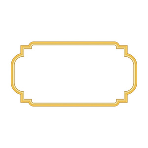 复古金色金属框架图片-复古金色金属框架素材-复古金色金属框架插画