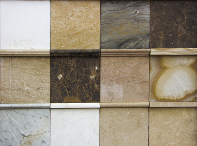 广场的样品多彩色大理石贴面照片