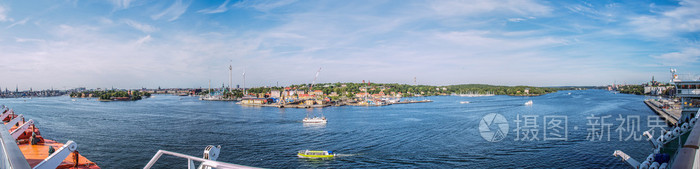 查看从船到斯德哥尔摩港口