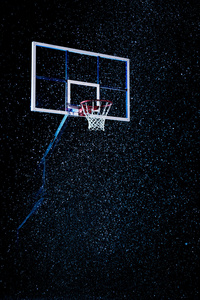 篮球给黑色舞台背景图片