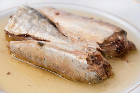 鱼类 开胃菜 早餐 营养 罐头厂 金属 食品 准备 橄榄