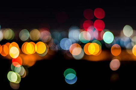 绿色城市夜光背景图片