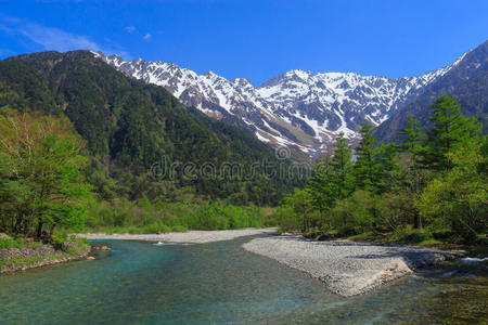 徒步旅行 阿尔卑斯山 美丽的 松本 和田 城市 亚洲 公园