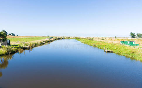 新的 太阳 奥塔戈 夏天 宽的 新西兰 阳光 场景 流动