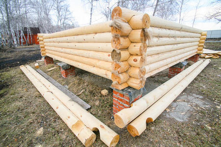 建设 外部 建筑学 木材 小屋 新的 木屋 场景 邮递 建筑