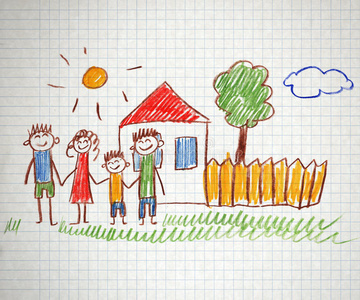 幸福的家庭照片