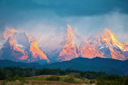 安第斯山脉 智利 自然 托雷斯 敬畏 花岗岩 遥远的 风景