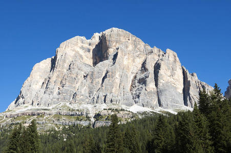 全景图 美丽的 岩石 欧洲 夏天 阿尔卑斯山 旅行 高的