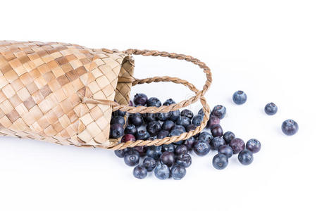 手工制作的 空的 食物 编织 工艺 蓝莓 复古的 纤维 手工艺品
