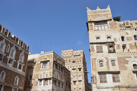 萨那 文明 古老的 阿拉伯 房子 去中心化 艺术 岩石 首都