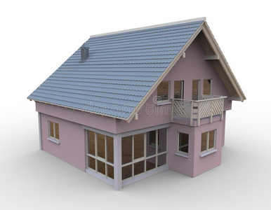 房子立体框架图片