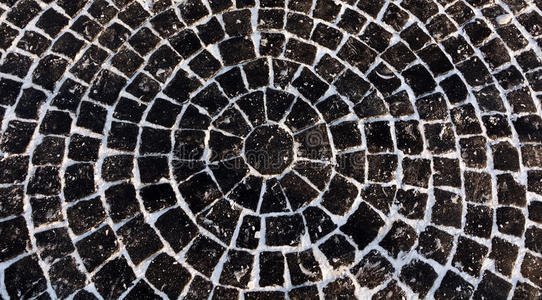 戒指 圆圈 卵石 建筑学 花岗岩 特写镜头 地板 大街 地面