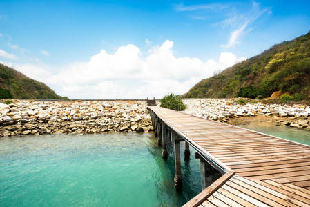 假期 海湾 走道 自然 风景 天空 海岸 海景 夏天 小山