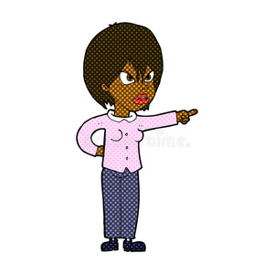 漫画卡通女人指责照片