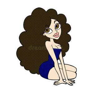 漫画美女吞小人图片