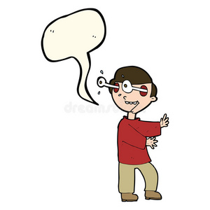 的眼睛可爱的小男孩眨着眼睛眼脸可爱的卡通小孩矢量小男孩,头上卷曲