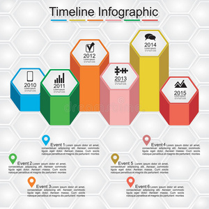 信息图设计模板。矢量图解