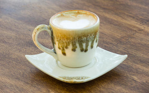 饮料 早餐 午餐 泡沫 牛奶 美丽的 浓缩咖啡 热的 杯子