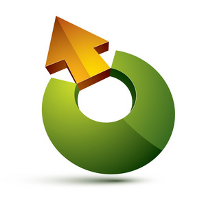 带有箭头的3d抽象符号