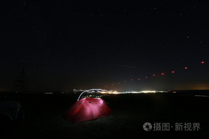 俄罗斯鞑靼斯坦山的星空