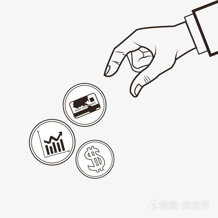 经济相关图标线设计形象