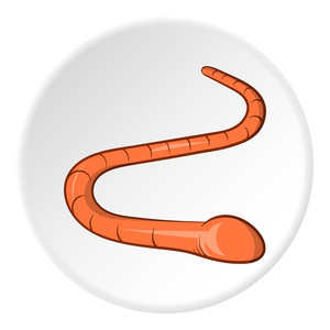 蠕虫病毒图标,卡通风格照片