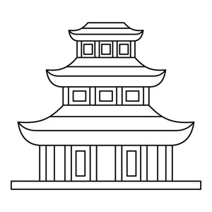 寺庙图标图片-寺庙图标素材-寺庙图标插画-摄图新视界