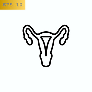 女性生殖器官的图标图片