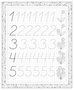 数字从一到五页照片