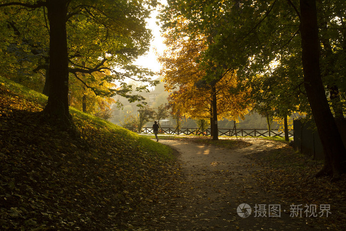 慢跑在都灵意大利