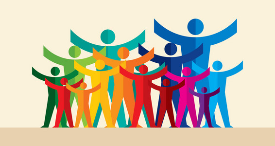 强度联合国团队合作的概念设计照片