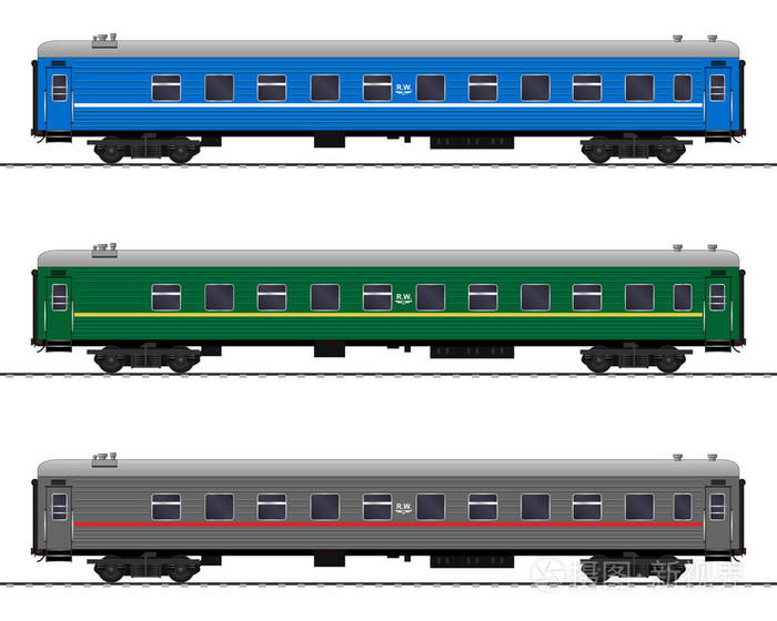 火车车厢里矢量