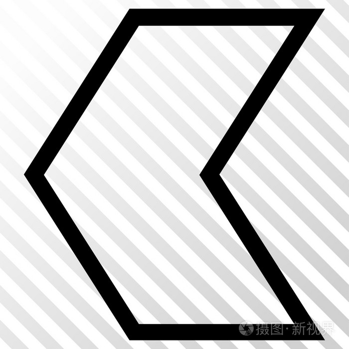 箭头左的矢量图标