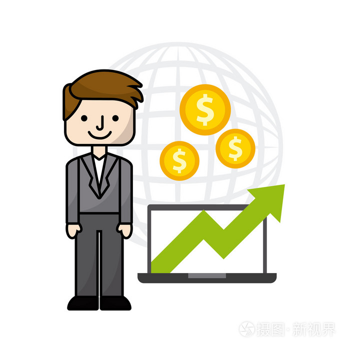 业务成长型基金平面图标