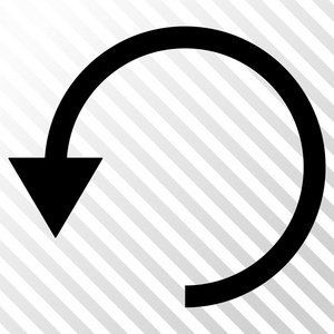 箭头左向上矢量图标