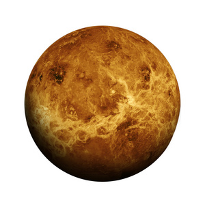 白色背景上的孤立的星球照片