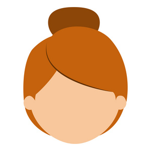 女孩卡通头设计插画-正版商用图片1qmweg-摄图新视界