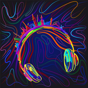 电台电波图图片