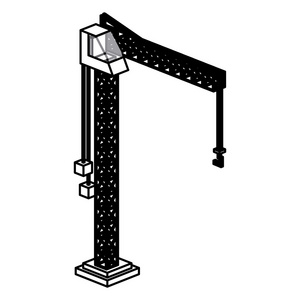 在施工机械设计孤立图片
